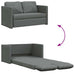 Slaapbank vloermodel 2-in-1 112x174x55 cm stof donkergrijs