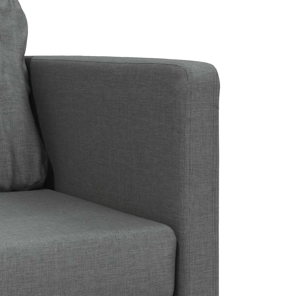 Slaapbank vloermodel 2-in-1 112x174x55 cm stof donkergrijs
