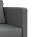 Slaapbank vloermodel 2-in-1 112x174x55 cm stof donkergrijs