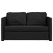 Slaapbank vloermodel 2-in-1 112x174x55 cm stof zwart