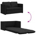 Slaapbank vloermodel 2-in-1 112x174x55 cm stof zwart