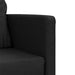 Slaapbank vloermodel 2-in-1 112x174x55 cm stof zwart