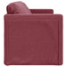 Slaapbank vloermodel 2-in-1 112x174x55 cm stof wijnrood