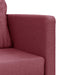 Slaapbank vloermodel 2-in-1 112x174x55 cm stof wijnrood