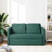 Slaapbank vloermodel 2-in-1 112x174x55 cm stof donkergroen