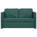 Slaapbank vloermodel 2-in-1 112x174x55 cm stof donkergroen