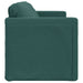 Slaapbank vloermodel 2-in-1 112x174x55 cm stof donkergroen