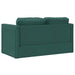 Slaapbank vloermodel 2-in-1 112x174x55 cm stof donkergroen