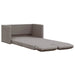 Slaapbank vloermodel 2-in-1 112x174x55 cm stof taupe