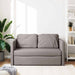 Slaapbank vloermodel 2-in-1 112x174x55 cm stof taupe