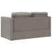 Slaapbank vloermodel 2-in-1 112x174x55 cm stof taupe