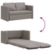 Slaapbank vloermodel 2-in-1 112x174x55 cm stof taupe
