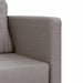 Slaapbank vloermodel 2-in-1 112x174x55 cm stof taupe