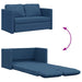 Slaapbank vloermodel 2-in-1 112x174x55 cm stof blauw