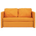 Slaapbank vloermodel 2-in-1 112x174x55 cm stof donkergeel