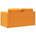 Slaapbank vloermodel 2-in-1 112x174x55 cm stof donkergeel