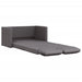 Slaapbank vloermodel 2-in-1 112x174x55 cm kunstleer grijs
