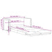 Slaapbank vloermodel 2-in-1 112x174x55 cm kunstleer grijs
