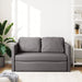 Slaapbank vloermodel 2-in-1 112x174x55 cm kunstleer grijs