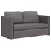 Slaapbank vloermodel 2-in-1 112x174x55 cm kunstleer grijs