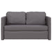 Slaapbank vloermodel 2-in-1 112x174x55 cm kunstleer grijs