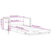 Slaapbank vloermodel 2-in-1 112x174x55 cm kunstleer grijs