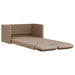 Slaapbank vloermodel 2-in-1 112x174x55 cm kunstleer cappuccino