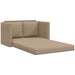 Slaapbank vloermodel 2-in-1 112x174x55 cm kunstleer cappuccino