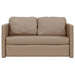 Slaapbank vloermodel 2-in-1 112x174x55 cm kunstleer cappuccino
