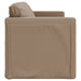 Slaapbank vloermodel 2-in-1 112x174x55 cm kunstleer cappuccino