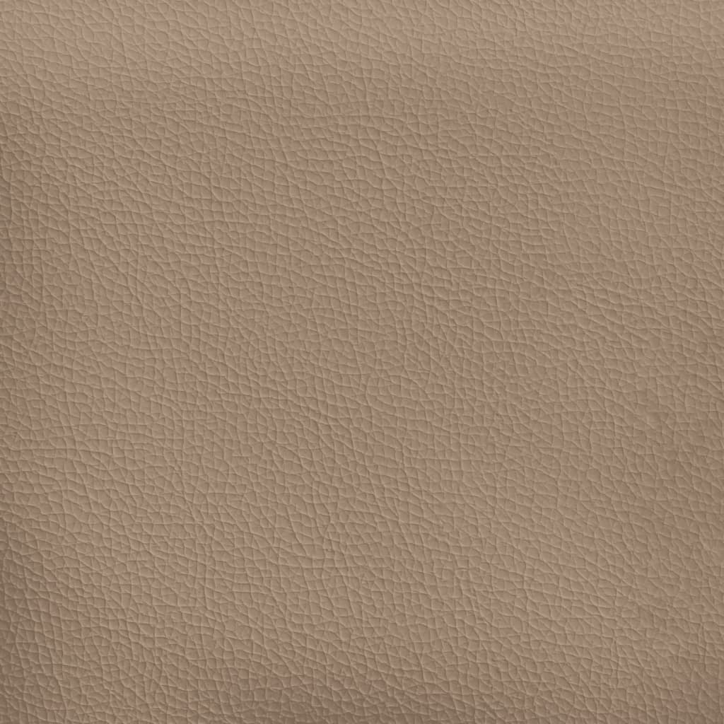Slaapbank vloermodel 2-in-1 112x174x55 cm kunstleer cappuccino