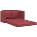 Slaapbank vloermodel 2-in-1 112x174x55 cm kunstleer wijnrood