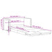 Slaapbank vloermodel 2-in-1 112x174x55 cm kunstleer wijnrood