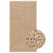 Vloerkleed ZIZUR binnen en buiten 80x150 cm jute look