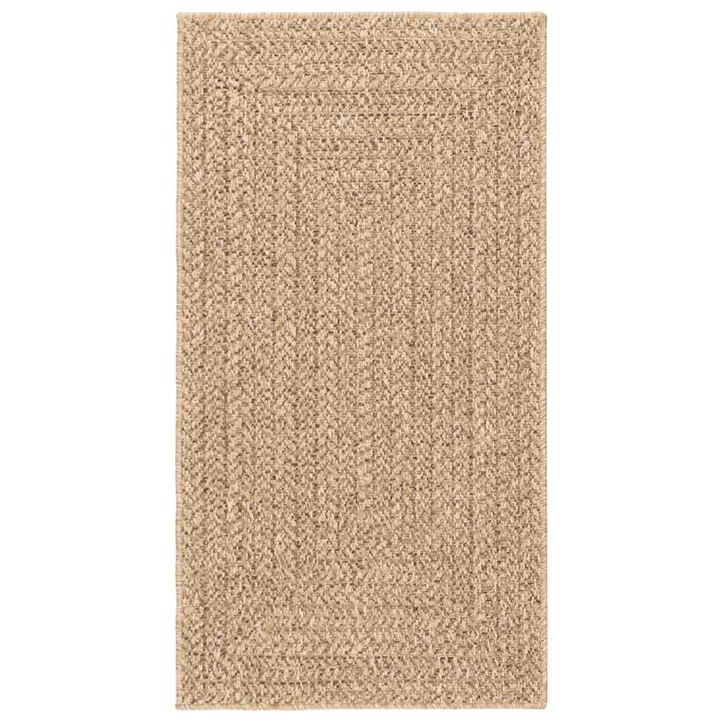 Vloerkleed ZIZUR binnen en buiten 80x150 cm jute look