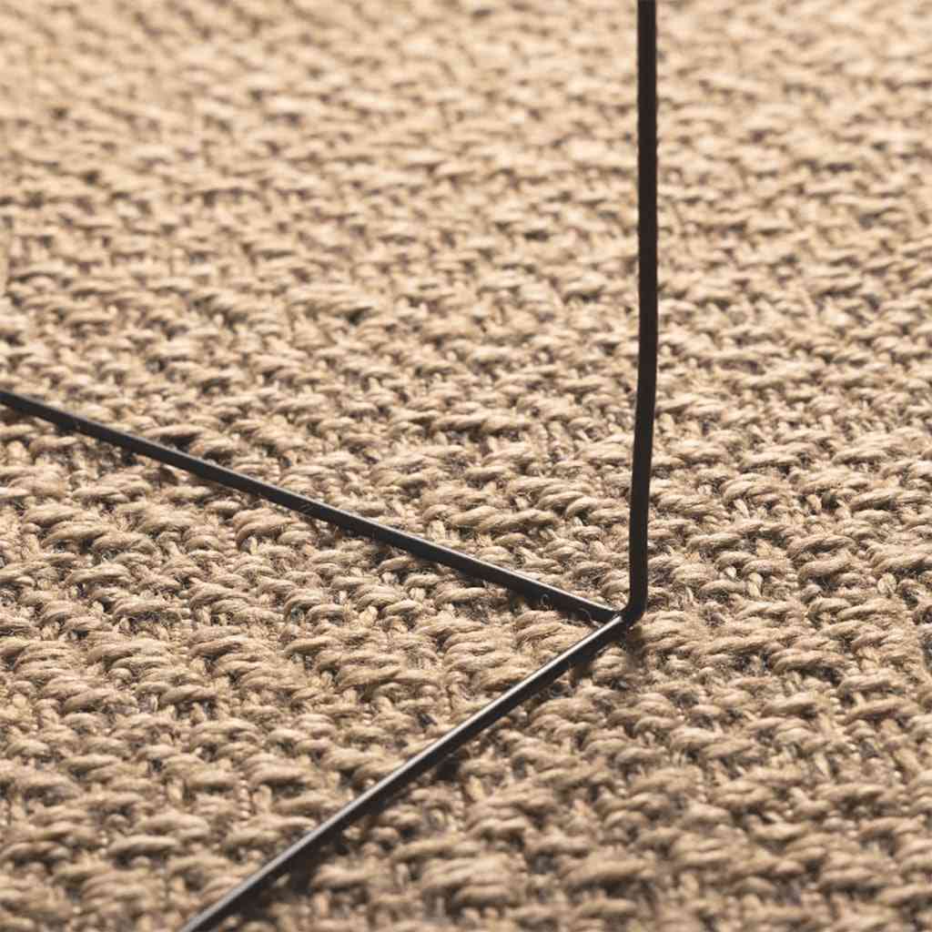 Vloerkleed ZIZUR binnen en buiten 80x150 cm jute look