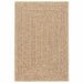 Vloerkleed ZIZUR binnen en buiten 120x170 cm jute look
