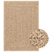 Vloerkleed ZIZUR binnen en buiten 160x230 cm jute look