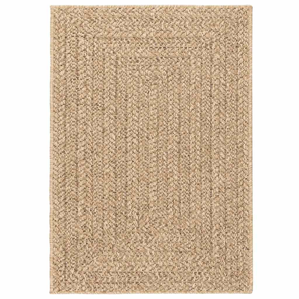 Vloerkleed ZIZUR binnen en buiten 160x230 cm jute look