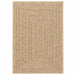 Vloerkleed ZIZUR binnen en buiten 160x230 cm jute look
