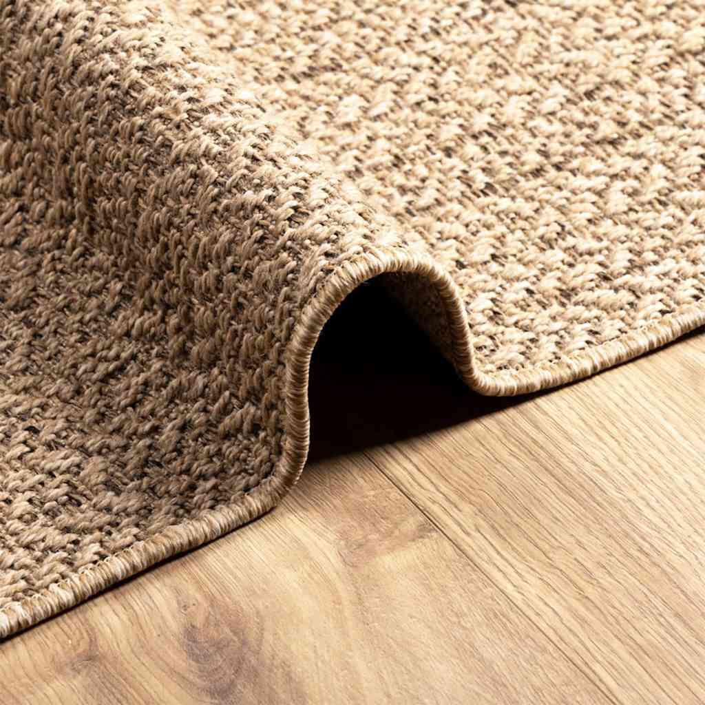 Vloerkleed ZIZUR binnen en buiten 160x230 cm jute look