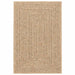 Vloerkleed ZIZUR binnen en buiten 200x290 cm jute look