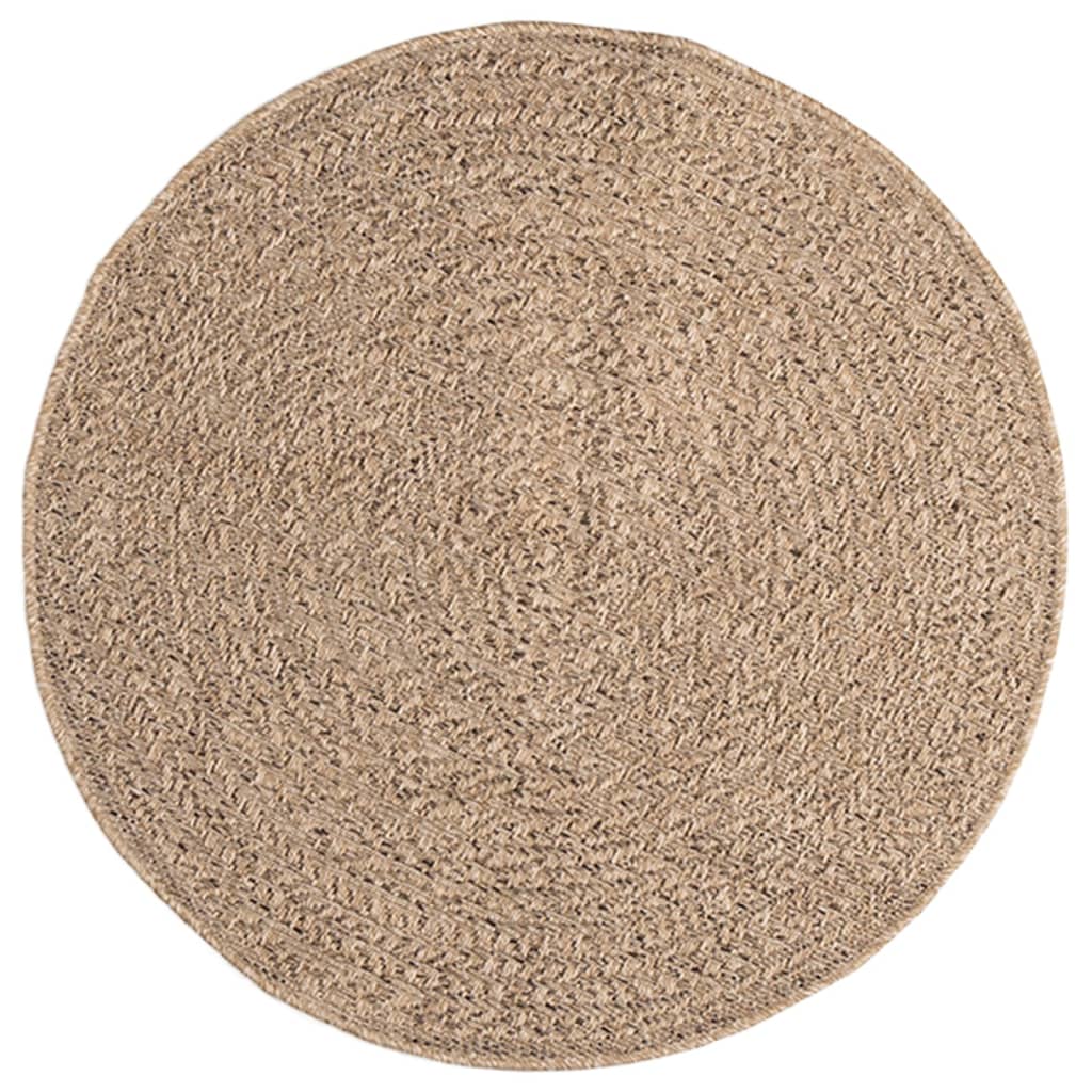 Vloerkleed ZIZUR binnen en buiten 90 cm jute look