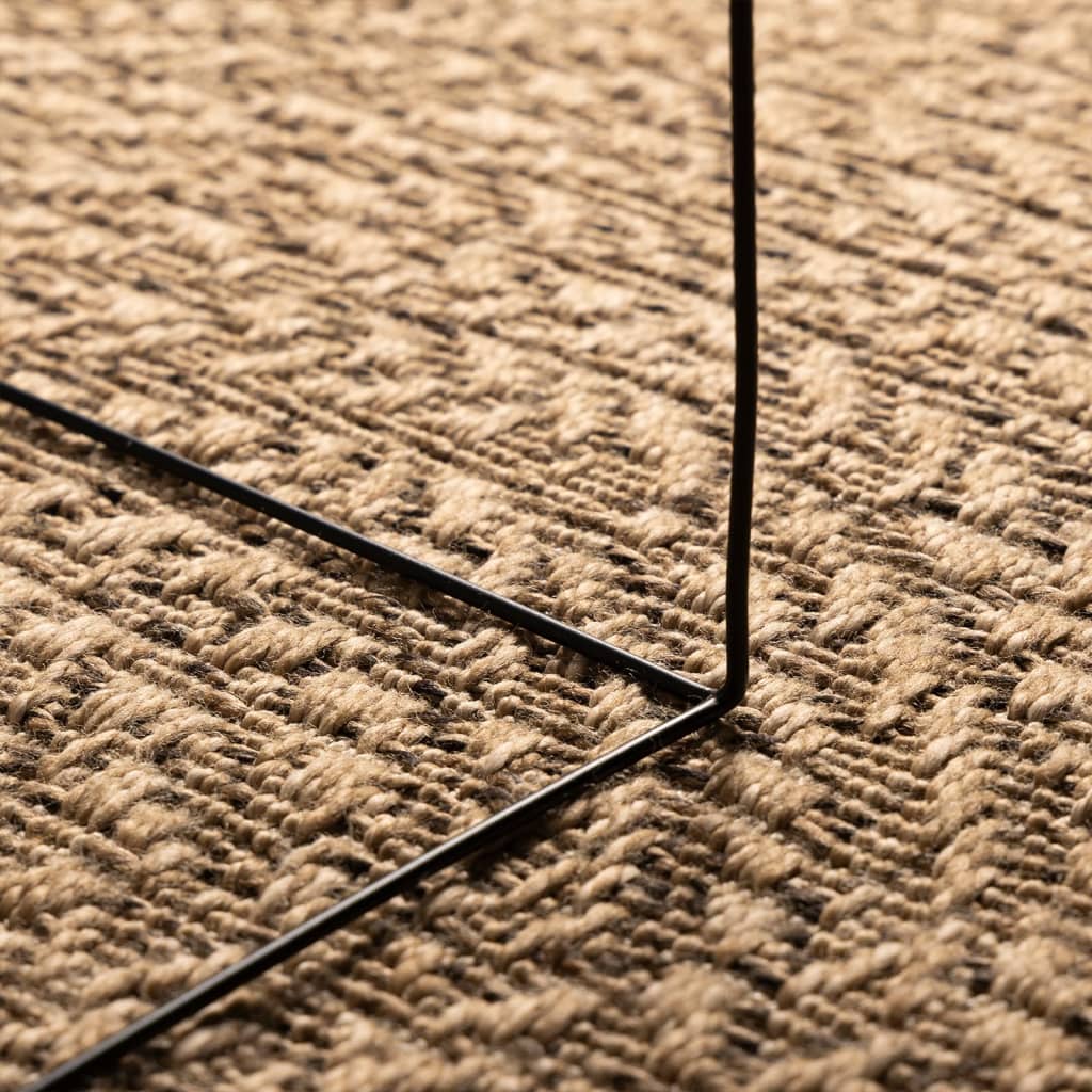 Vloerkleed ZIZUR binnen en buiten 90 cm jute look