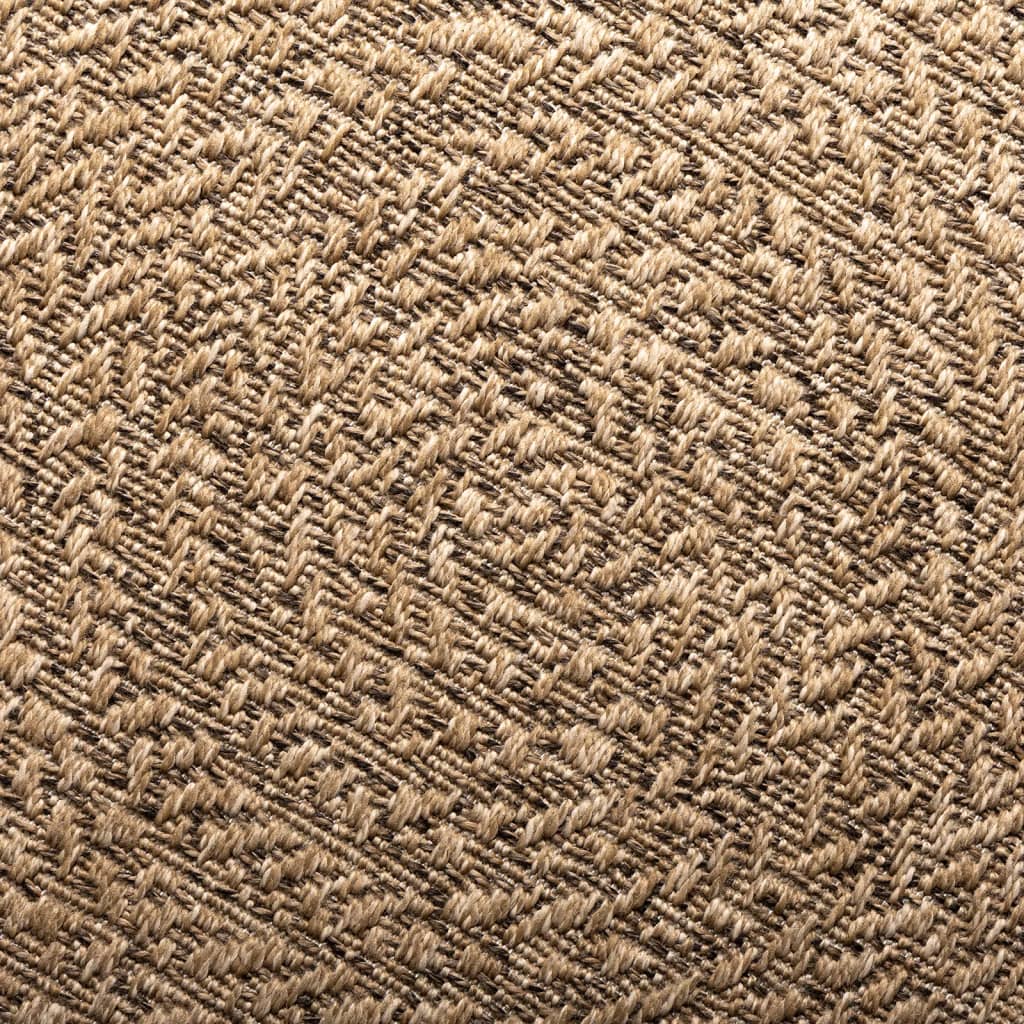 Vloerkleed ZIZUR binnen en buiten 90 cm jute look