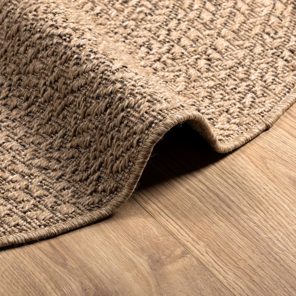 Vloerkleed ZIZUR binnen en buiten 90 cm jute look