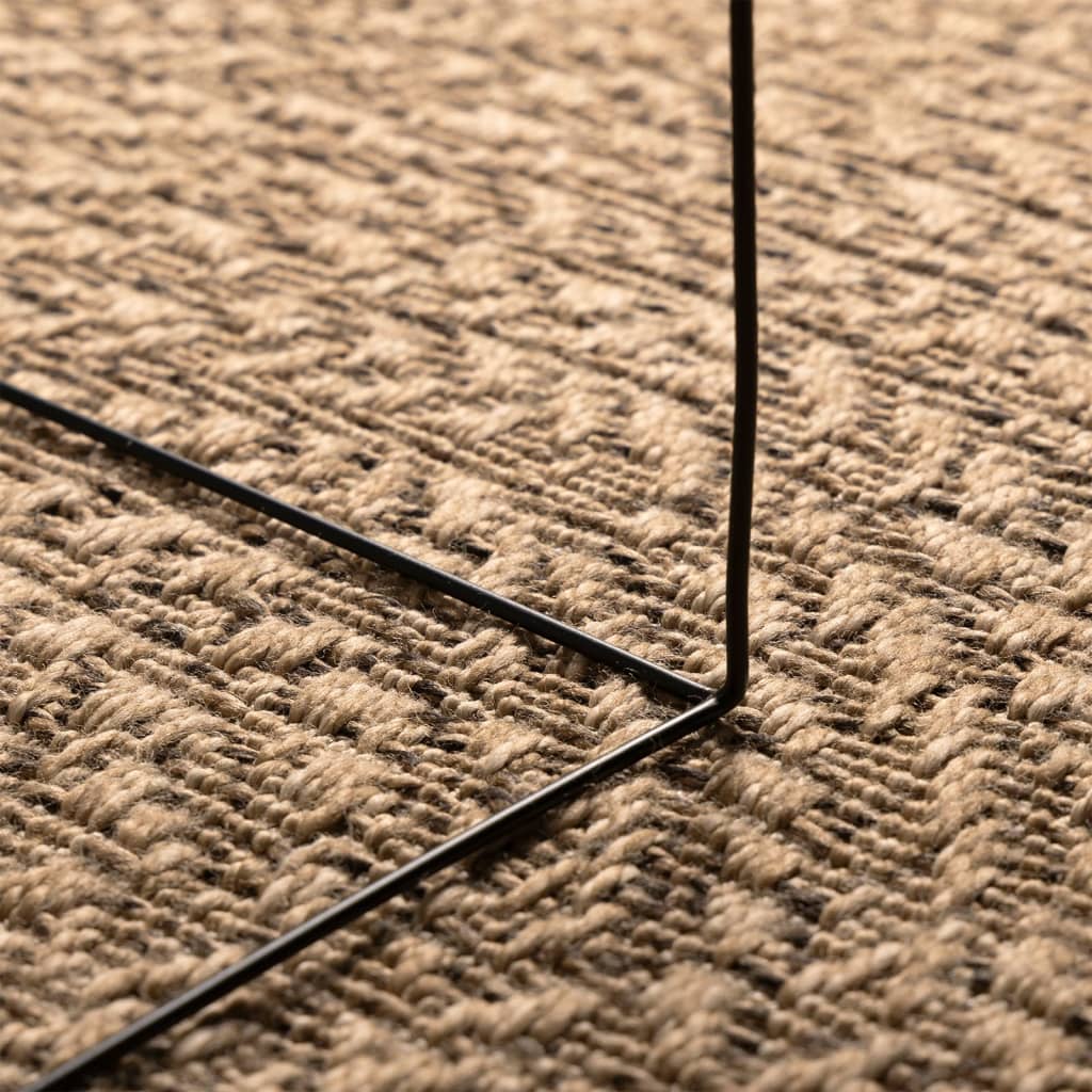 Vloerkleed ZIZUR binnen en buiten 80x150 cm jute look