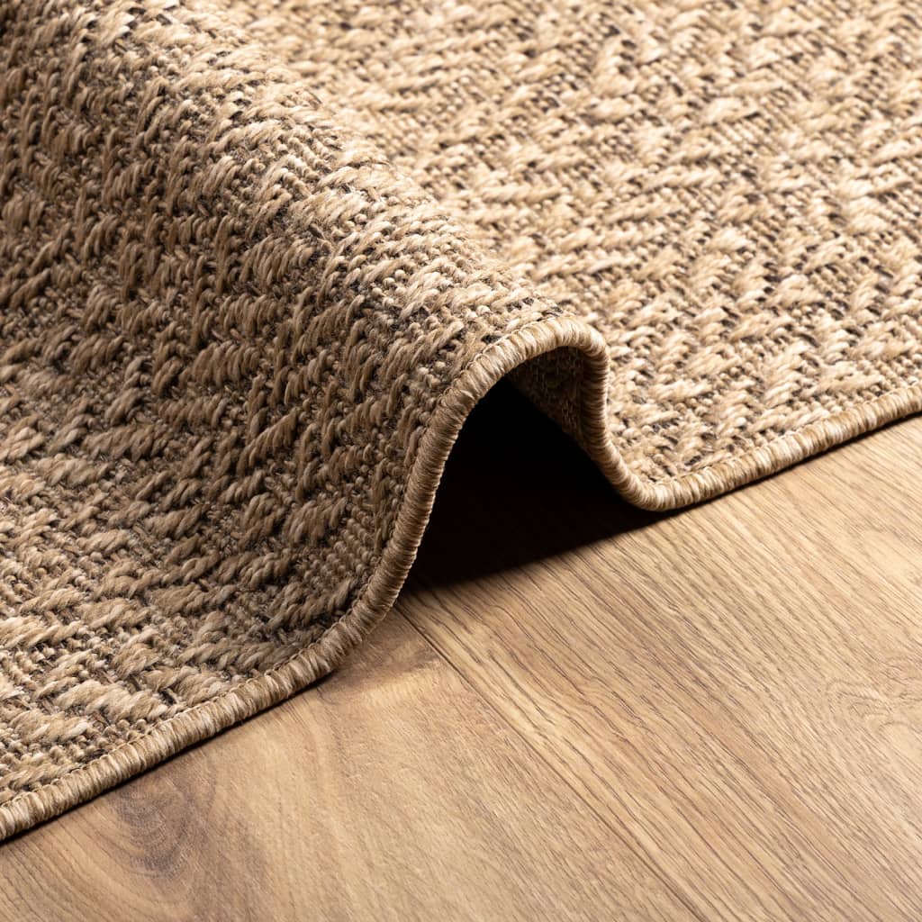 Vloerkleed ZIZUR binnen en buiten 80x150 cm jute look