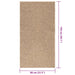Vloerkleed ZIZUR binnen en buiten 80x150 cm jute look