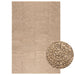 Vloerkleed ZIZUR binnen en buiten 140x200 cm jute look